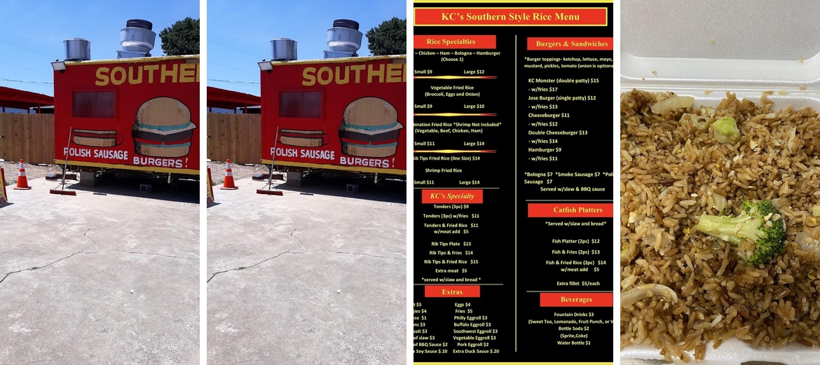 KC Southern Fried Rice Menu